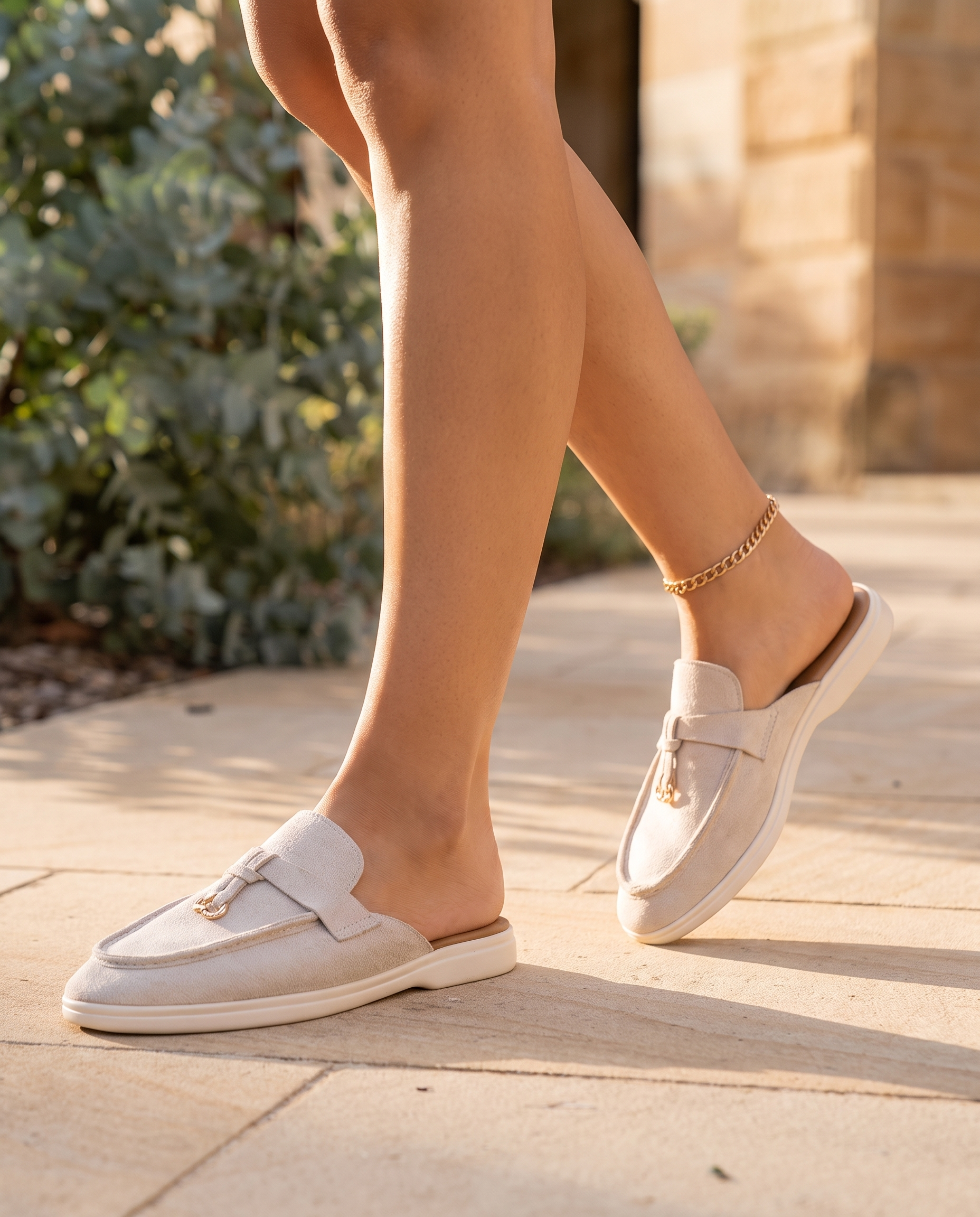 Noa Classic Slip-On Flat Loafers — lifestyle view