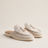 Noa Classic Slip-On Flat Loafers — Beige variant