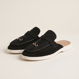 Noa Classic Slip-On Flat Loafers — Black variant