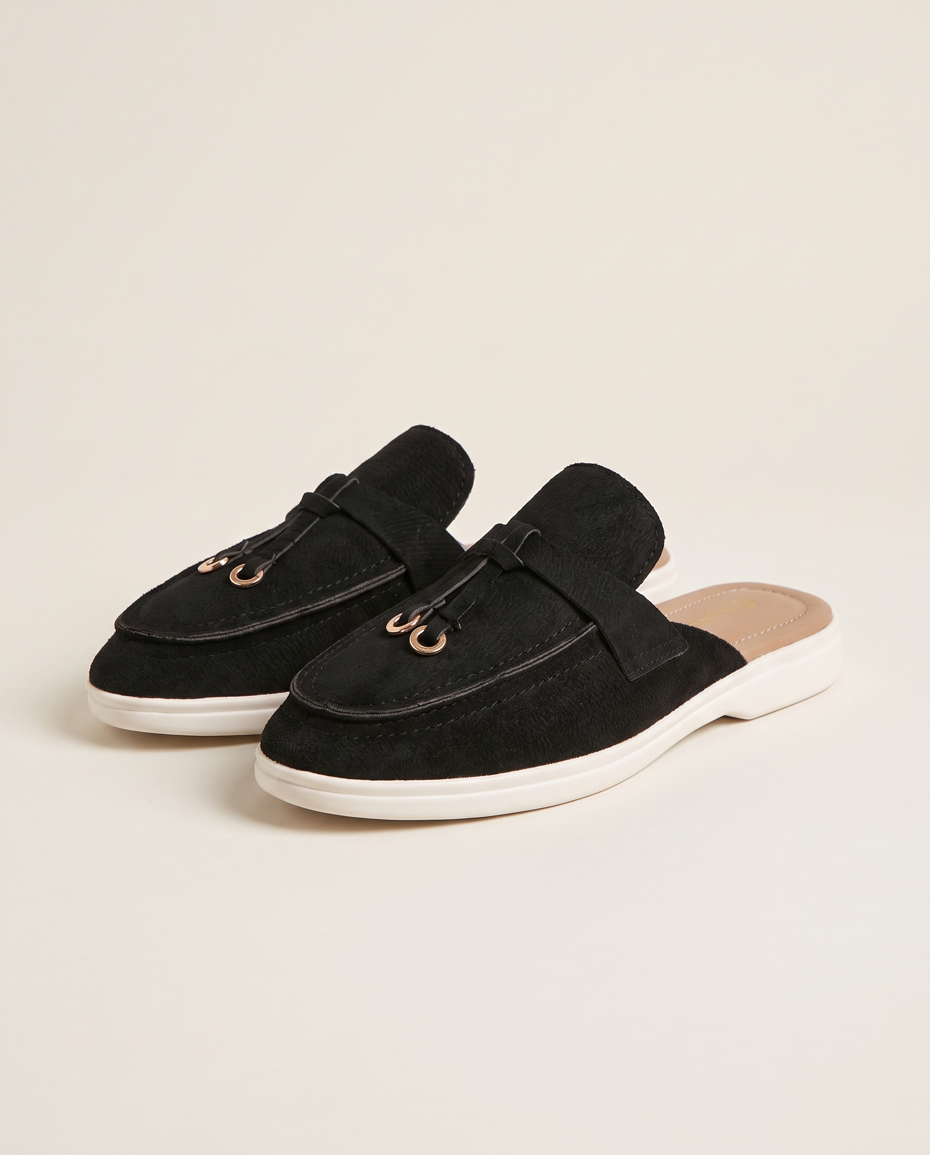 Noa Classic Slip-On Flat Loafers — Black variant