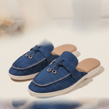 Noa Classic Slip-On Flat Loafers — Dark Blue variant