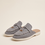 Noa Classic Slip-On Flat Loafers — Grey variant