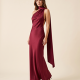 Nora Elegant Open-Back Satin Maxi Dress — burgundy studio