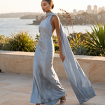 Nora Elegant Open-Back Satin Maxi Dress — Sydney lifestyle