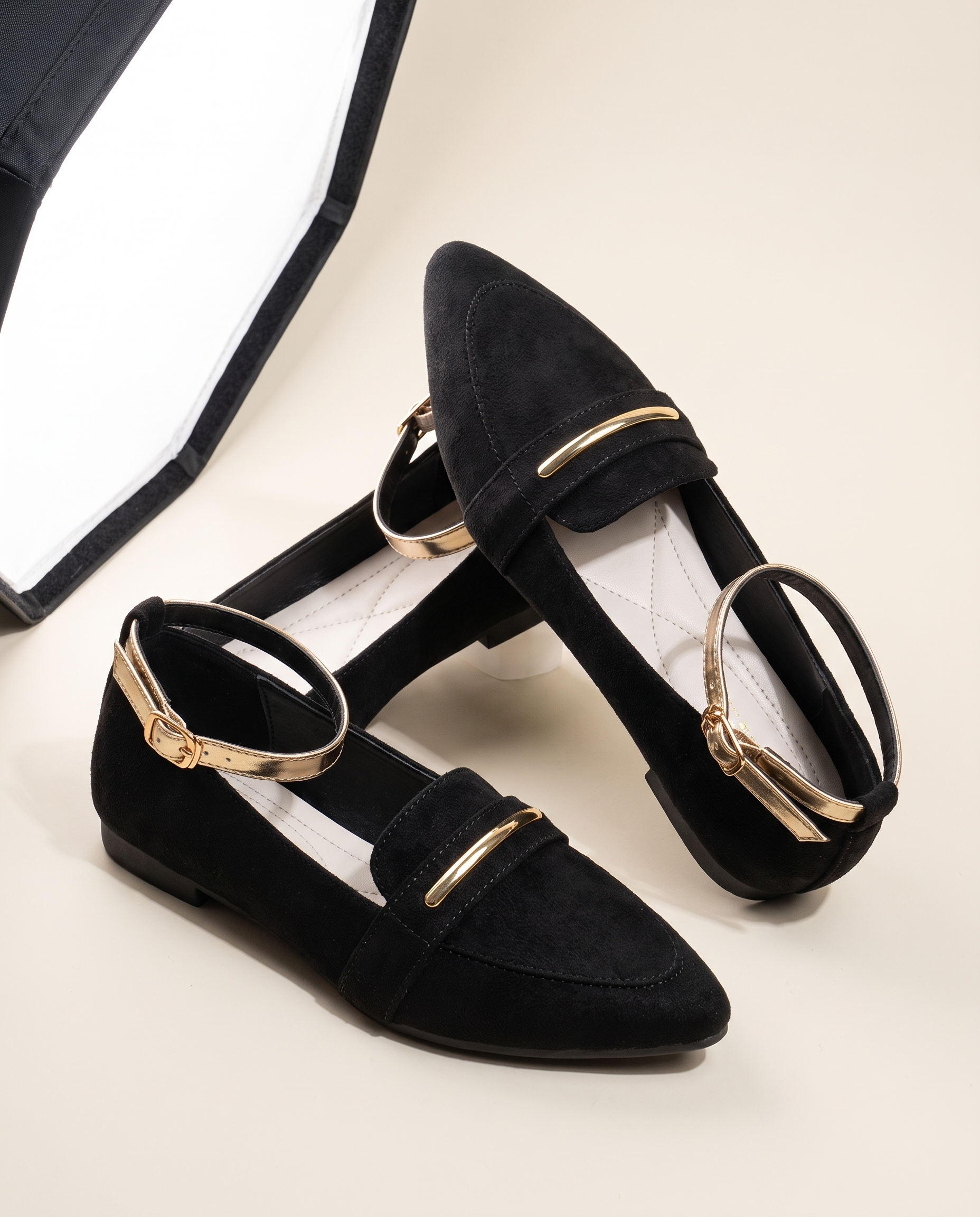 Opal Comfortable Pointed-Toe Everyday Loafers — detail view
