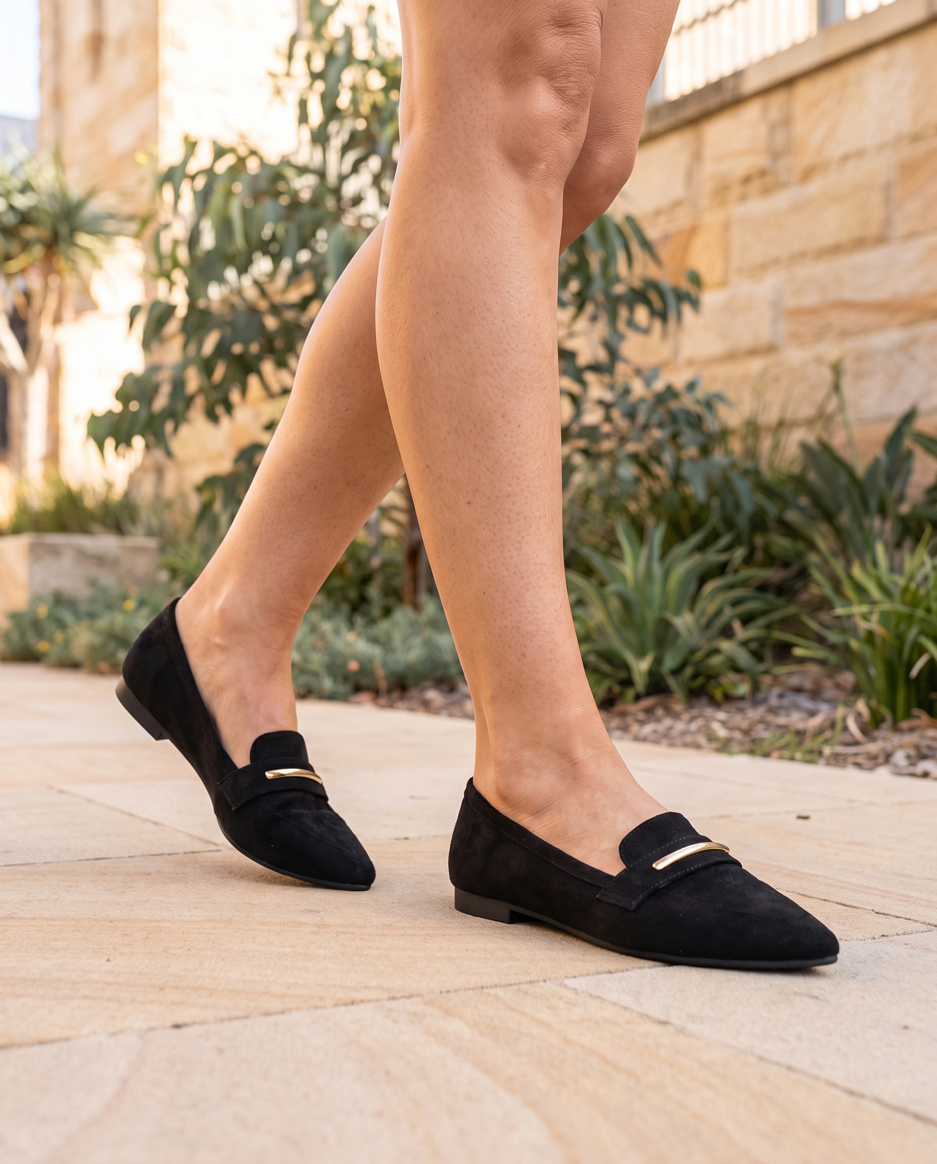 Opal Comfortable Pointed-Toe Everyday Loafers — lifestyle view