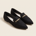 Opal Comfortable Pointed-Toe Everyday Loafers — Ff-km8-black variant