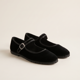 Paloma Classic Velvet Ballet Flats — Black variant