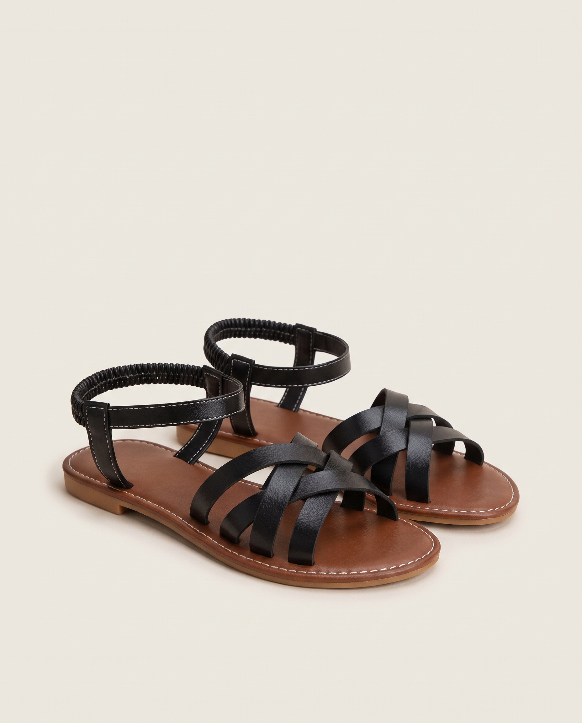 Rhea Classic Flat Everyday Sandals — dayu601black variant