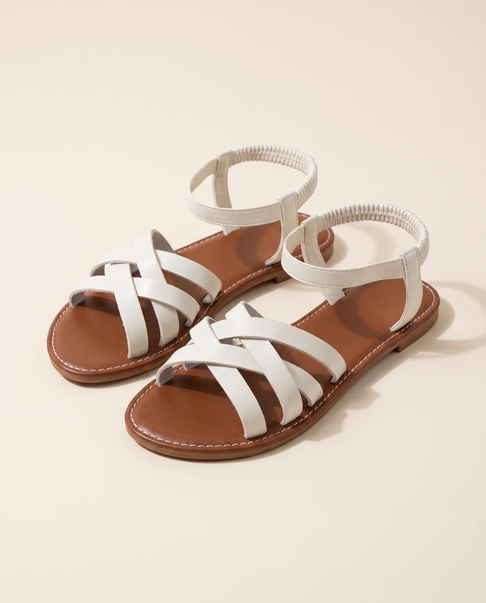 Rhea Classic Flat Everyday Sandals — dayu601white variant