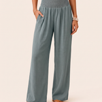 High Waist Relaxed Wide Leg Pants in Grey, colour view
