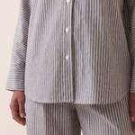 Long Sleeve Shirt and Wide Leg Pants Set — detail