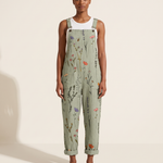 Botanical patch pocket jumpsuit front