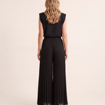 Pleated wide leg jumpsuit — product detail