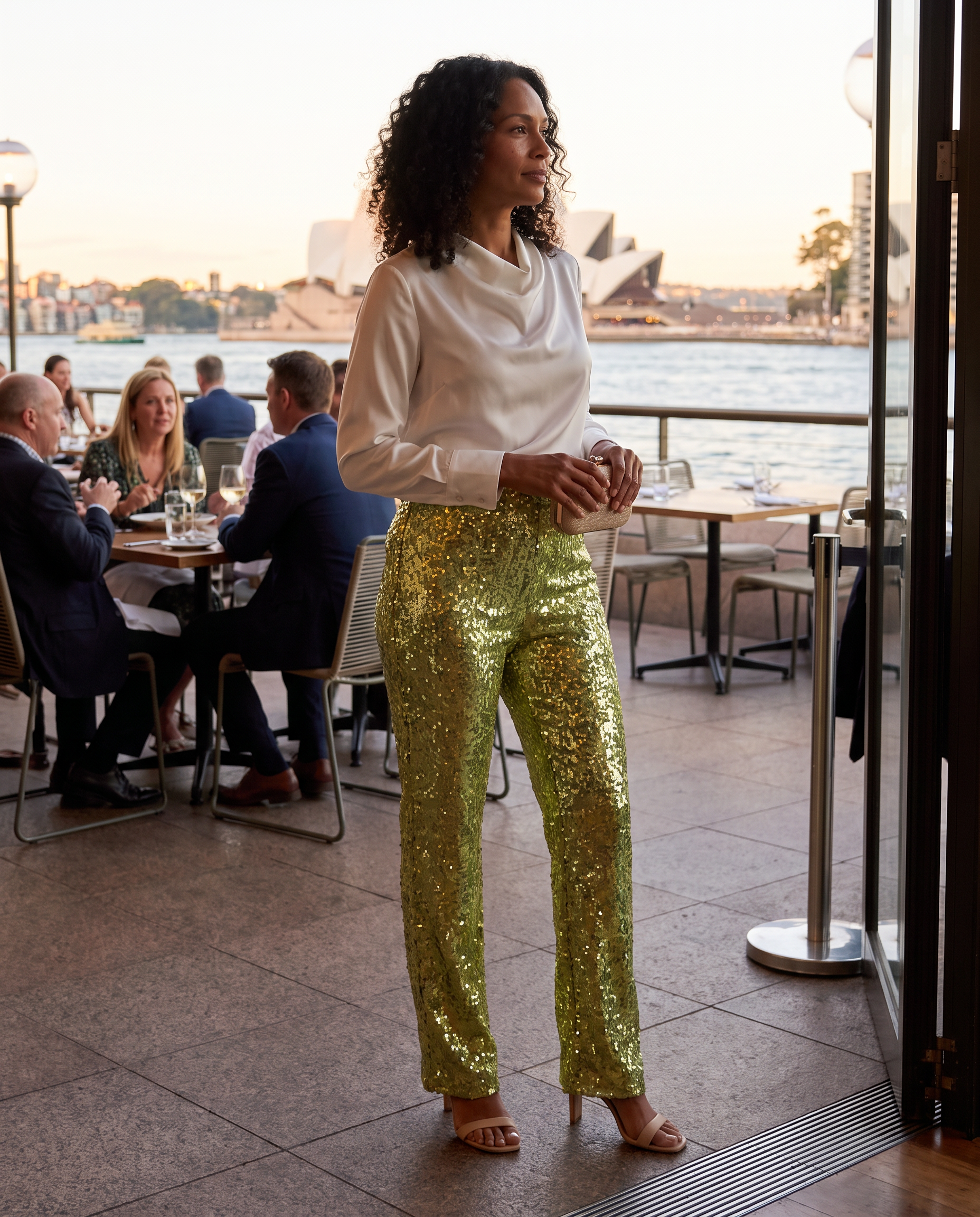 Sequin Straight Leg Pants for Women — Australian lifestyle