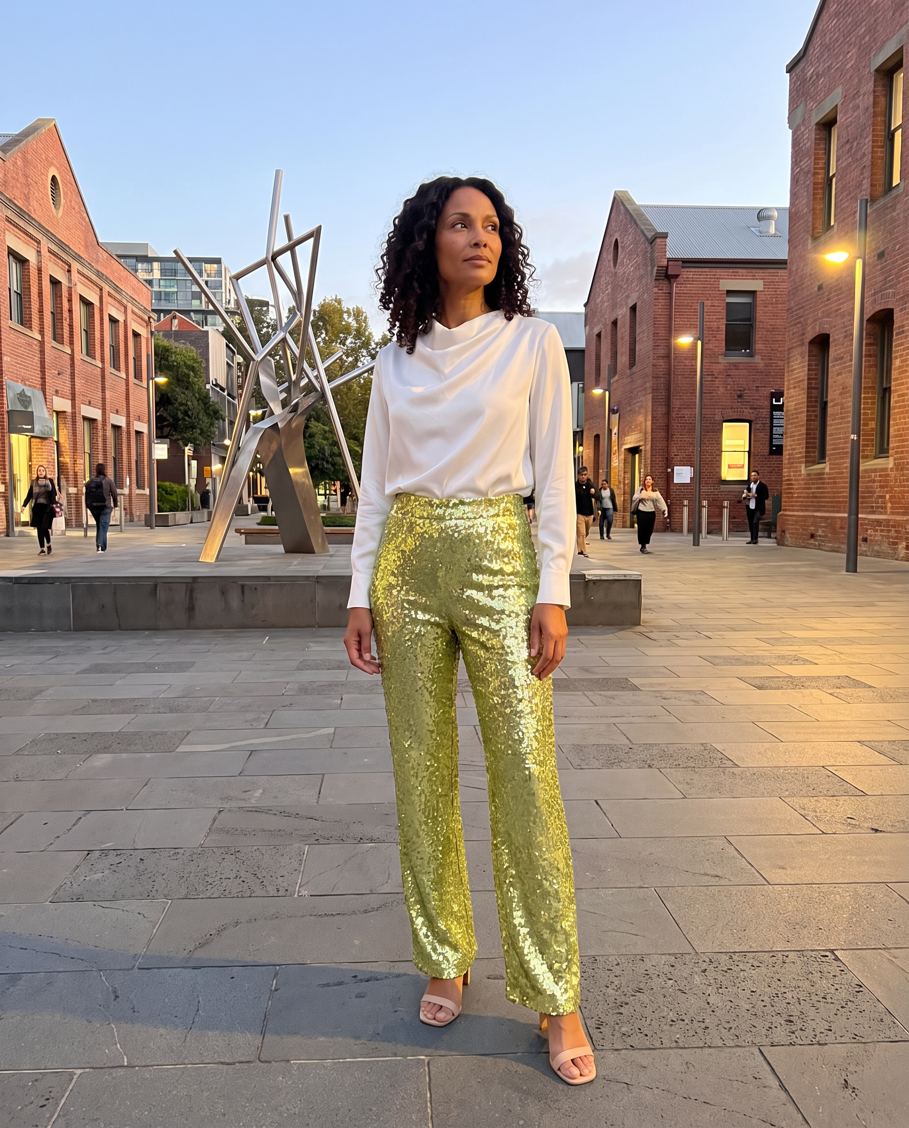 Sequin Straight Leg Pants for Women — Australian lifestyle