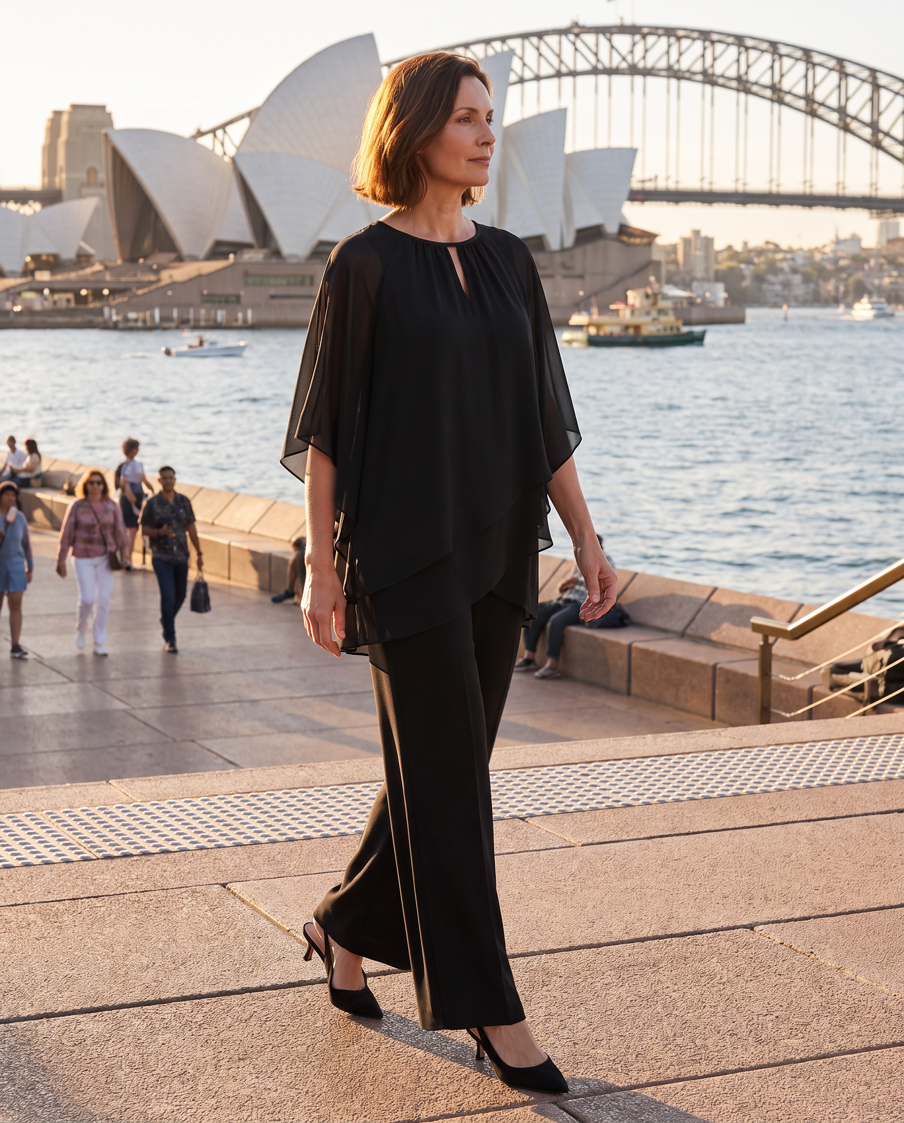 Layered Top and Wide Leg Pants Two Piece Set — Australian lifestyle