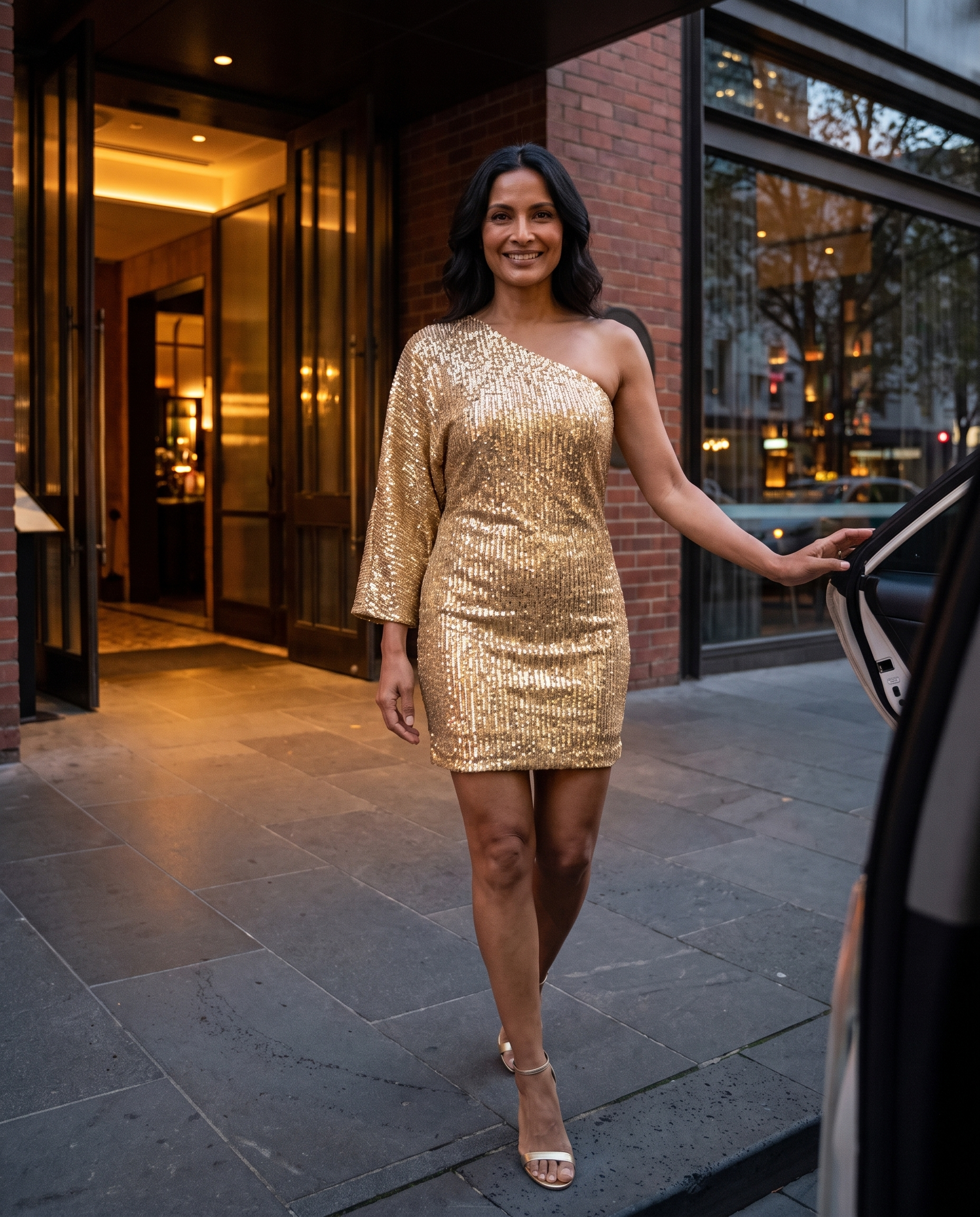 One Shoulder Sequin Mini Dress — Australian lifestyle