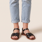 Sophie Laurent | Sicily Orthopedic Sandals with Cushion Support For Women — Black