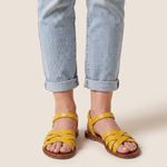 Sophie Laurent | Sicily Orthopedic Sandals with Cushion Support For Women — Yellow