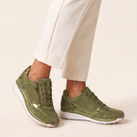 Camille Laurent | Orthopedic Zip Sneakers For Women — Green