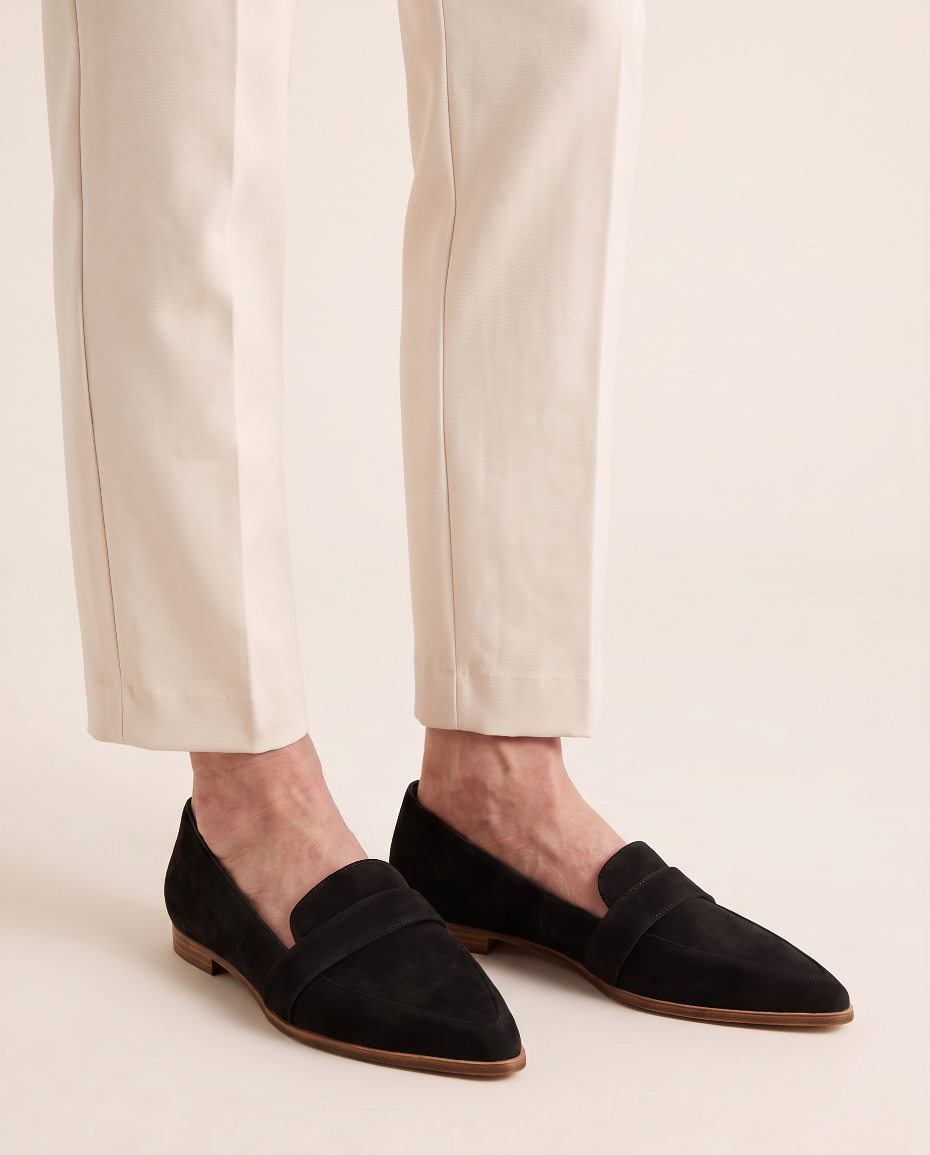 Women's Penny Loafers with Almond Toe — product detail