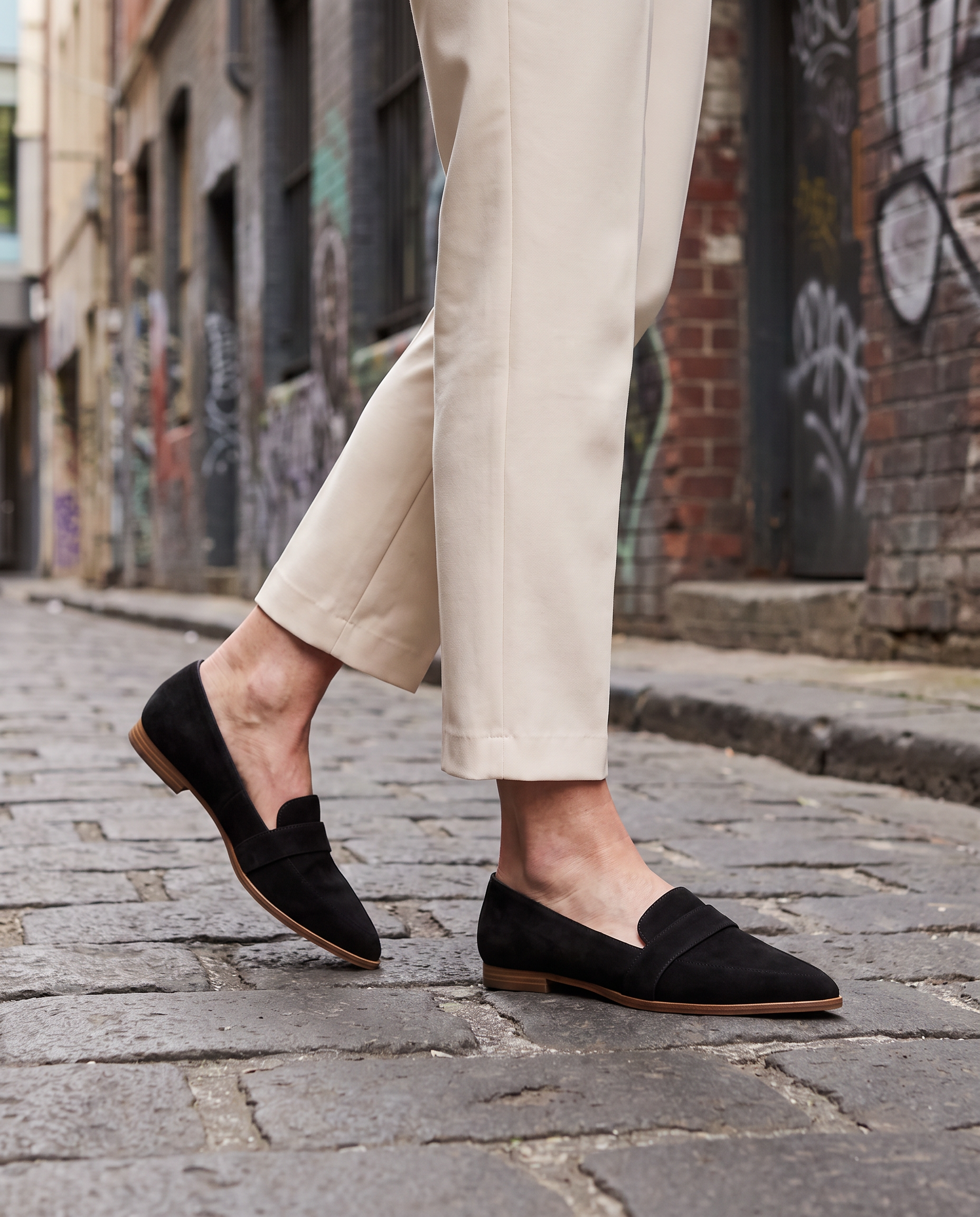 Women's Penny Loafers with Almond Toe — Australian lifestyle