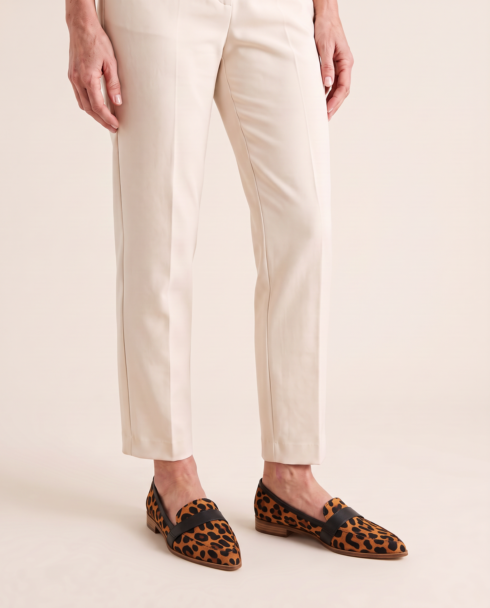 Women's Penny Loafers with Almond Toe — Camo