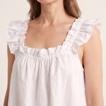 Ruffle Strap Linen Look Shorts Set — product detail