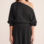 One Shoulder Top and Maxi Skirt Two Piece Set - detail view