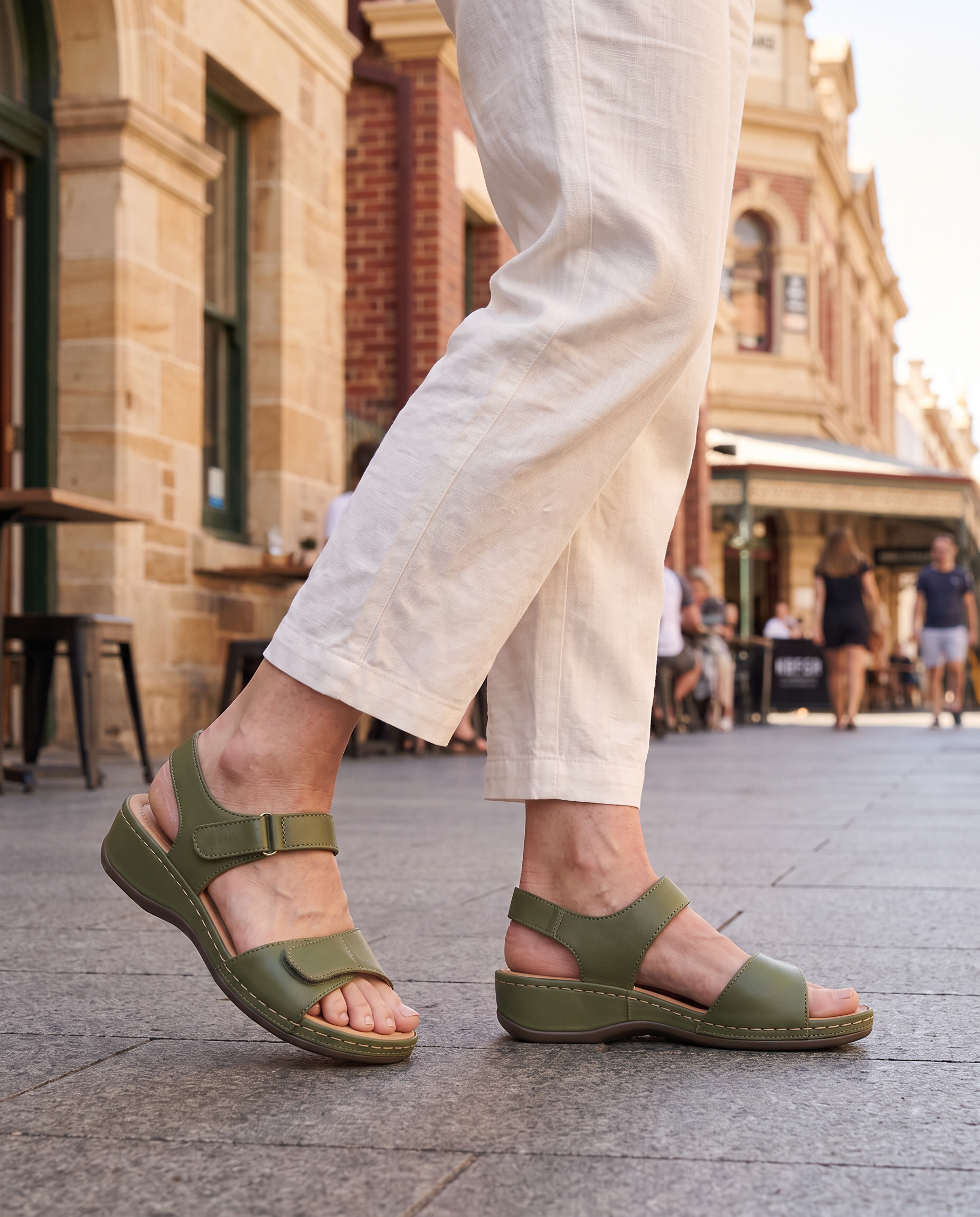 Leather Orthopedic Comfort Sandals — Australian lifestyle