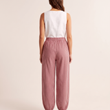 Checked Lantern Trousers with Drawstring Waist – alternate product view