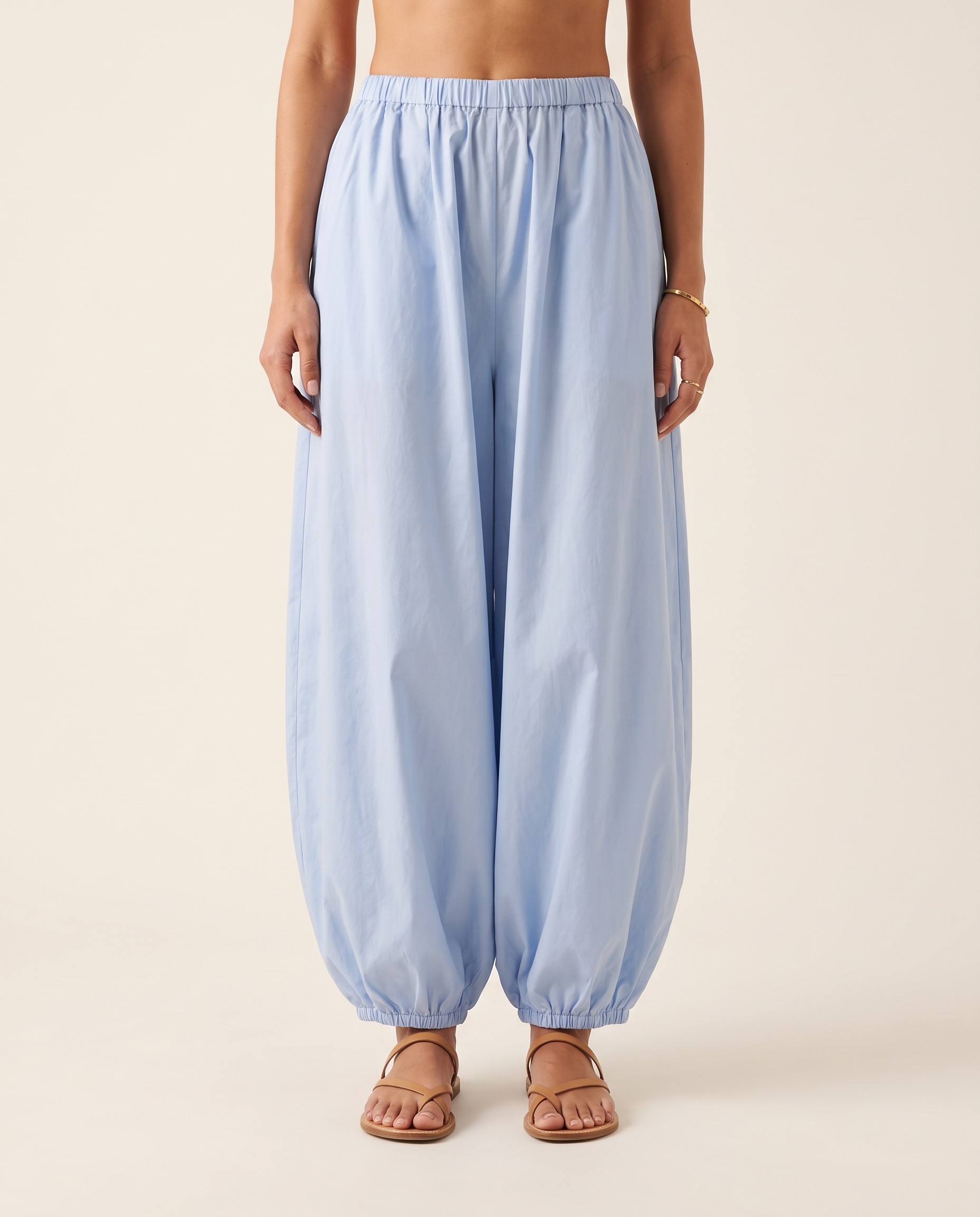 Cotton Bloomer Trousers with High Waist – primary product view
