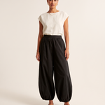 Cotton Lantern Trousers with Wide Leg – primary product view