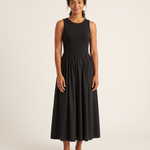 Essential Black Midi Dress with Pockets – primary product view