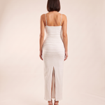 Ruched Maxi Dress with Split Back – alternate product view