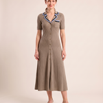 Knit Shirt Dress with Button Front – product detail view 6