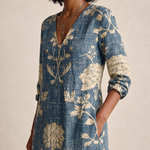 Printed Midi Dress with Pockets – product detail view 1