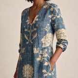 Printed Midi Dress with Pockets – product detail view 1