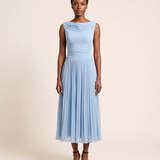 Occasion Midi Dress with Ruched Neckline – product detail view 5
