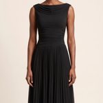 Occasion Midi Dress with Ruched Neckline – product detail view 1