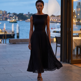 Occasion Midi Dress with Ruched Neckline – product detail view 2
