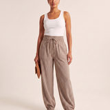 Gingham Wide Leg Trousers in Cotton – primary product view