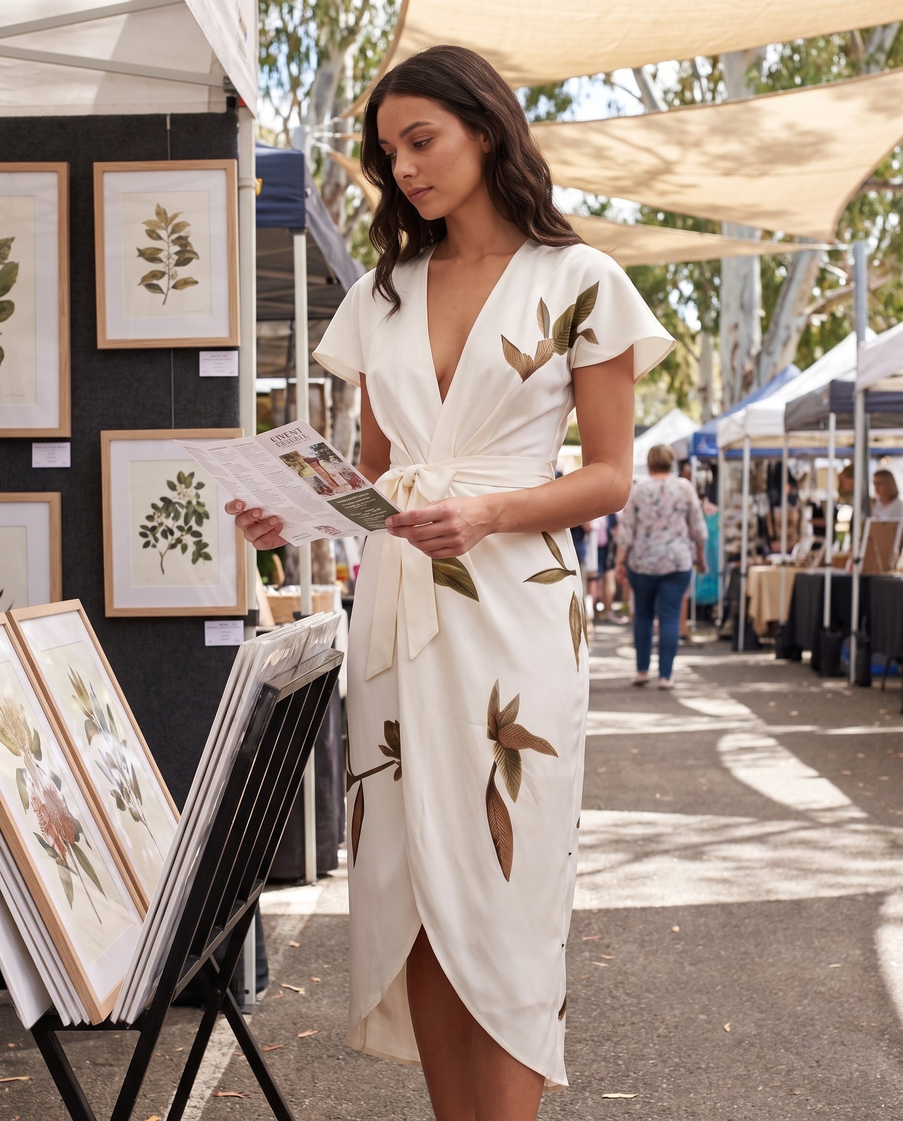 Midi Dress – Floral Wrap Midi — Australian lifestyle 1