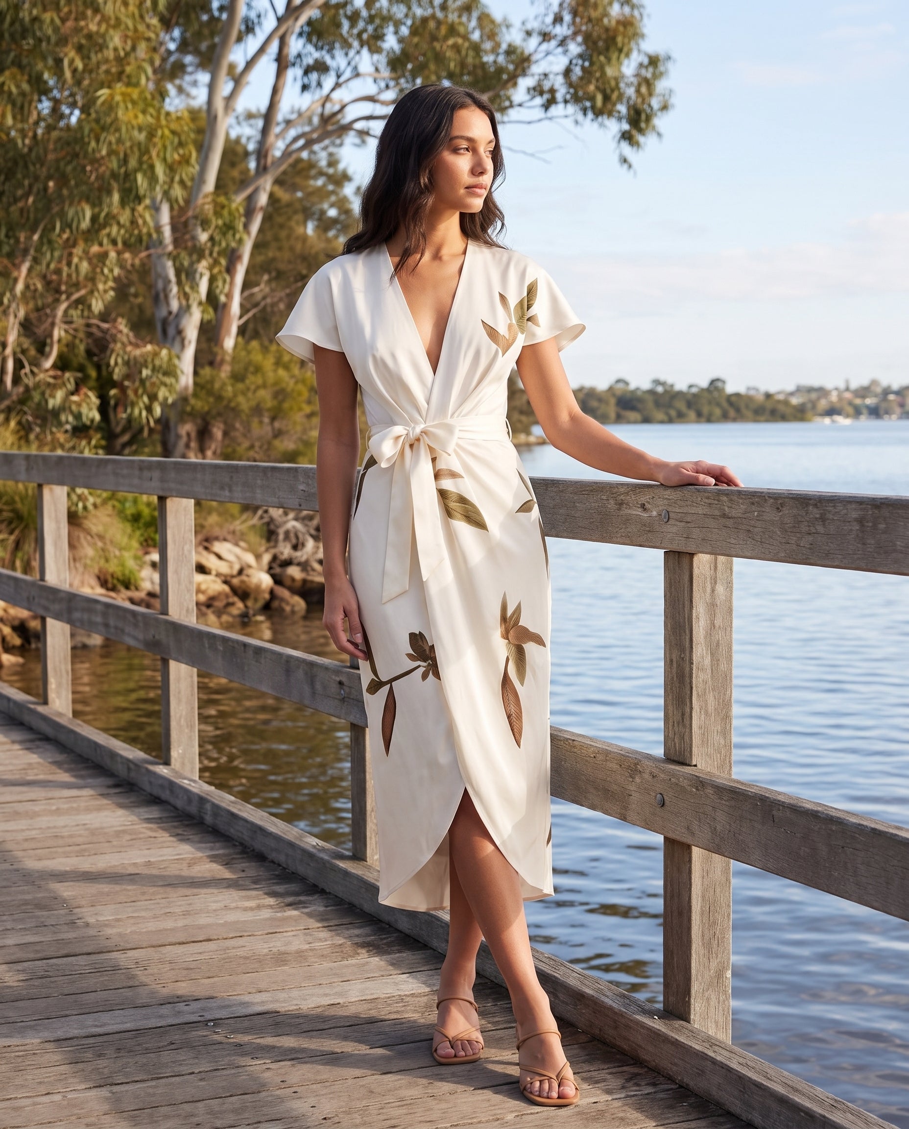 Midi Dress – Floral Wrap Midi — Australian lifestyle 2