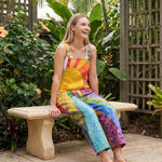 Wide-Leg Jumpsuit – Vivid Sunburst Swirl — Australian lifestyle 2