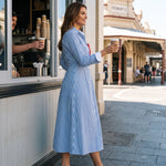 Brisa | Striped Chest-Pocket Shirt Dress — Australian lifestyle 1