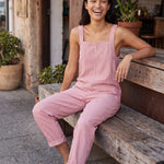 Zaida | Striped Square-Neck Sleeveless Jumpsuit — Australian lifestyle 2