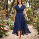 Clarissa | Flowing V-Neck Maxi Cocktail Dresses — Australian lifestyle 1