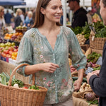 Brielle | Floral Button-Front Blouse — Australian lifestyle 1